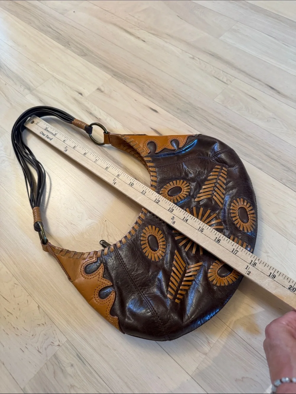 Vintage Floral embroidered BCBGirls hobo-shoulder bag-Purse-Y2K-Festival
